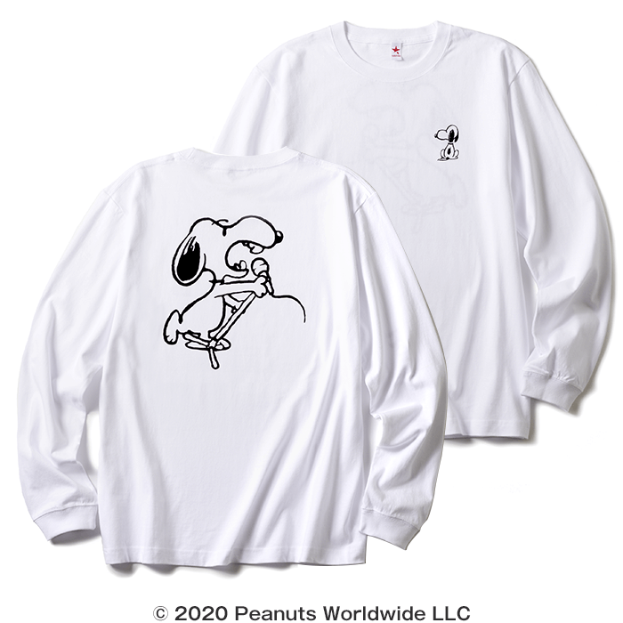VOCAL SNOOPY™ / LONG SLEEVE T (WHITE)