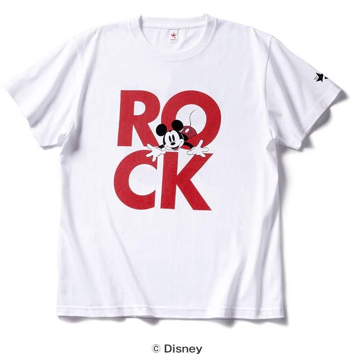 ROCK MICKEY (WHITE & RED)