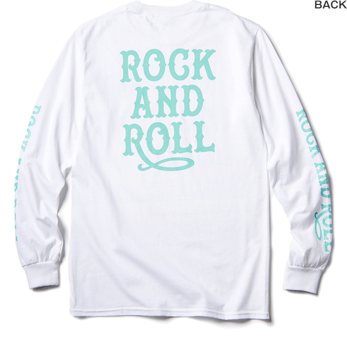 ROCK AND ROLL LONG SLEEVE T / WHITE×GREEN