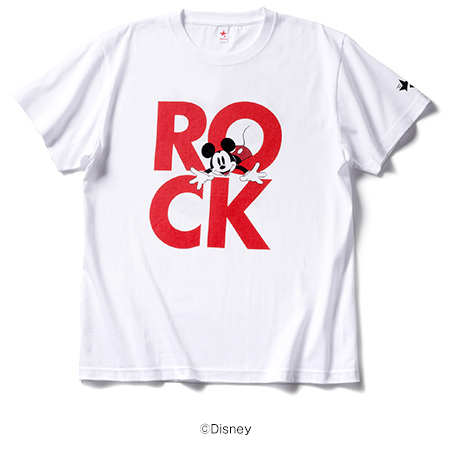 ROCK MICKEY (WHITE & RED)