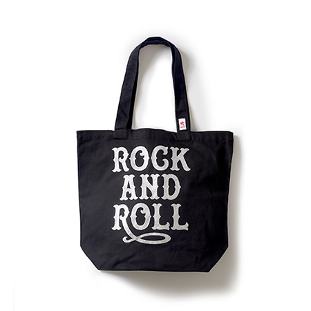 ROCK AND ROLL TOTE BAG BLACK×SILVER