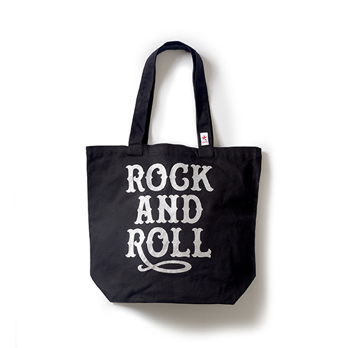ROCK AND ROLL TOTE BAG BLACK×SILVER