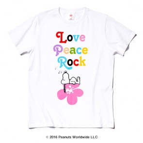 SNOOPY Love Peace Rock