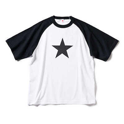 T-SHIRTS / Star Raglan (White×Black)