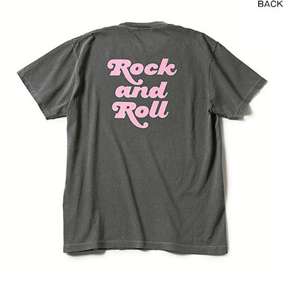 T-SHIRTS / Rock and Roll Ⅲ (Charcoal×Pink)