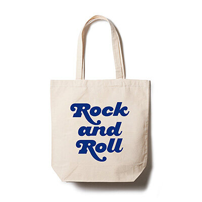 TOTE BAG / Rock and Roll Ⅲ (Natural×Navy)