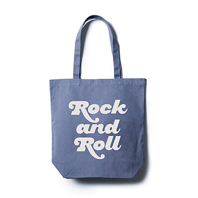 TOTE BAG / Rock and Roll Ⅲ (Blue×White)