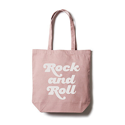 TOTE BAG / Rock and Roll Ⅲ (Pink×White)