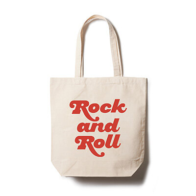 TOTE BAG / Rock and Roll Ⅲ (Natural×Red)