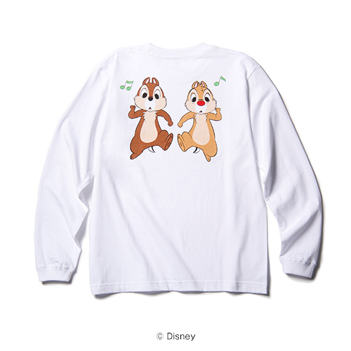 CHIP ‘N’ DALE / ROCK AND ROLL LONG SLEEVE T