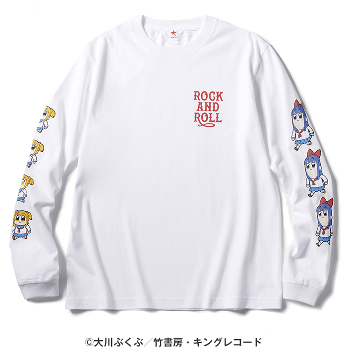 ポプテピピック ロンT ROCK AND ROLL