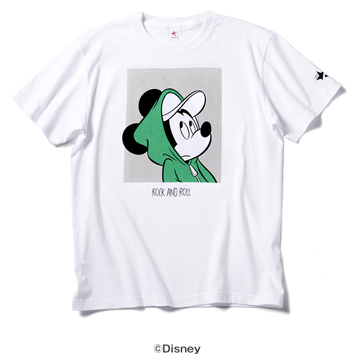 MICKEY MOUSE / ROCK AND ROLL(GREEN&WHITE)