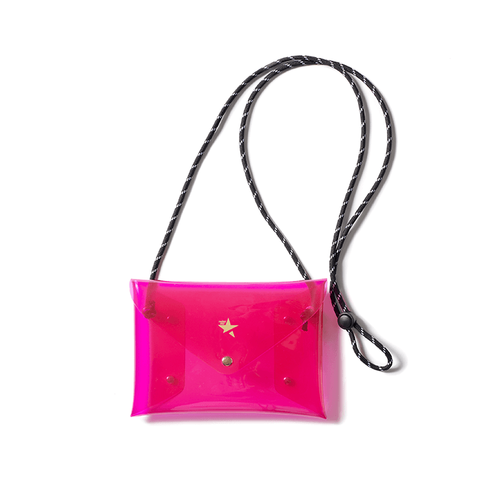 クリア ショルダーバッグ (Flamingo pink)