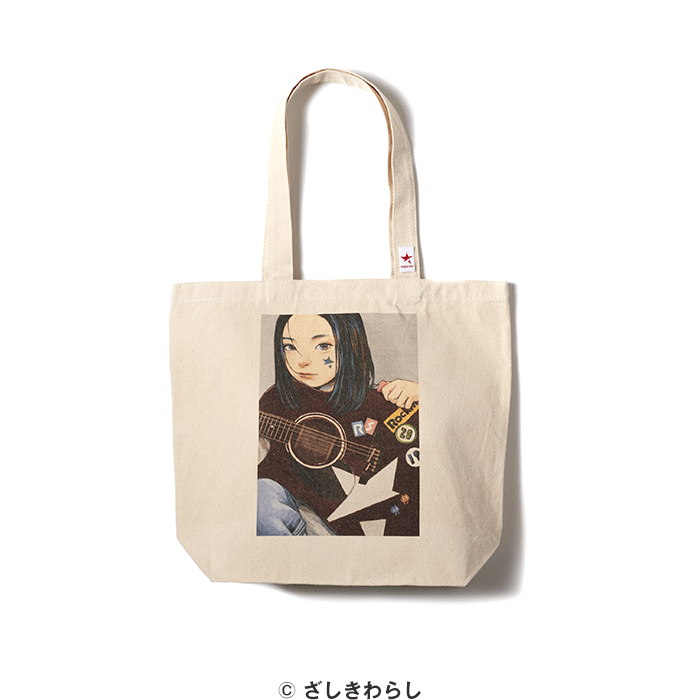 ざしきわらし描き下ろし アコースティックガール トートバック