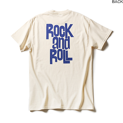 T-SHIRTS / Rock and Roll (Natural×Navy)
