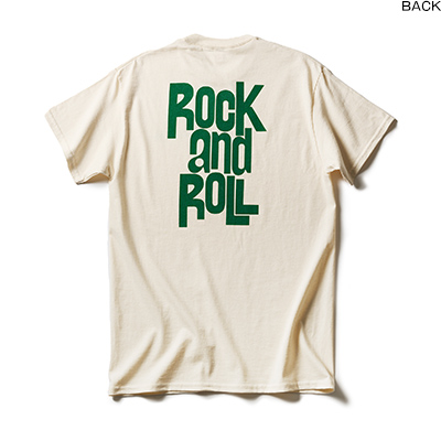 T-SHIRTS / Rock and Roll (Natural×Green)