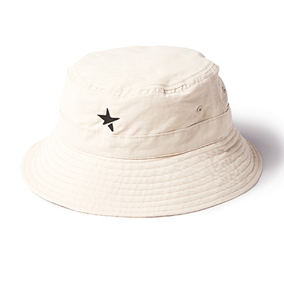LOGO BUCKET HAT NYLON (OFF WHITE)